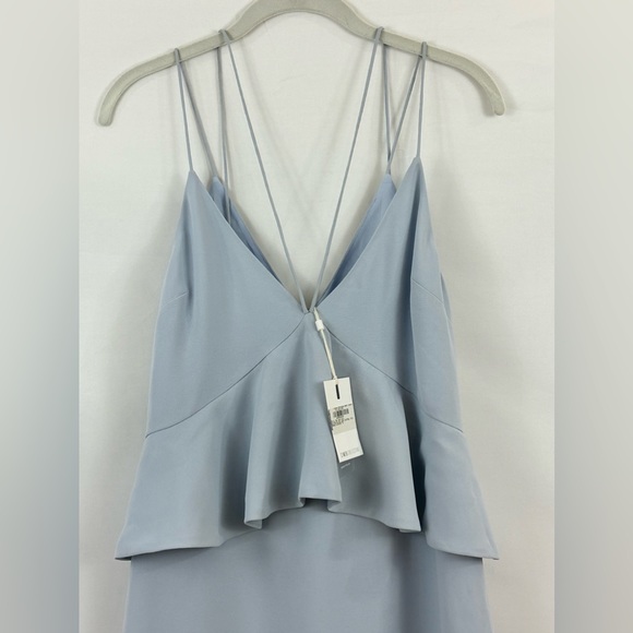 C/MEO Collective Halter Tie Lose Control Midi Dress Frill Detail Glaci… - Picture 4 of 11